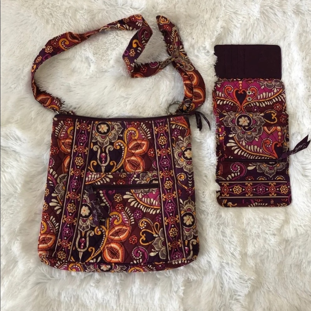 Vera Bradley purse and wallet set